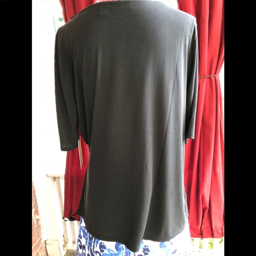 Halogen Ruched Blouse, Size L - Picture 3 of 6